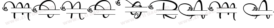 MONOGRAM A字体转换